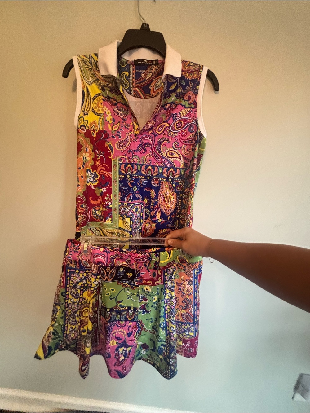 Ralph Lauren RLX Multicolor Paisley Polo & Skort Set